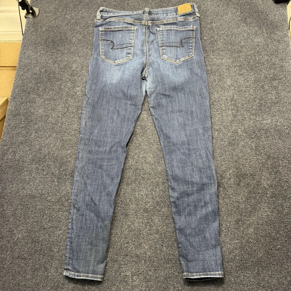 American Eagle Hi-Rise Jegging Jeans Womens 10 Medium Wash Blue Stretch Denim